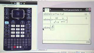 Gleichungen lösen mit dem TInspire [upl. by Feinberg729]