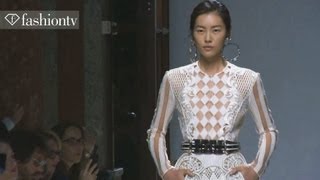 First Look  Balmain SpringSummer 2013 ft Rachel Zoe Anja Rubik  Paris Fashion Week  FashionTV [upl. by Garett]