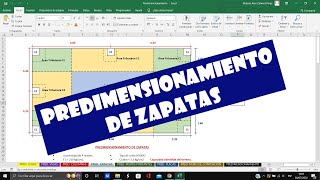 Predimensionamiento de ZAPATAS  2022 [upl. by Ataliah]