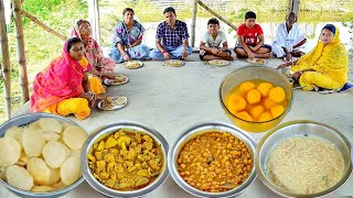 অষ্টমী স্পেশাল রান্না আর খাওয়া ছানার লুচিআলু ফুলকপি চানামশলা পায়েসমিষ্টি [upl. by Sosthenna]