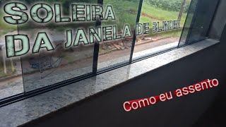 Soleiras das janelas de blindex Na descrição tenho vídeo passo a passo como fazer [upl. by Dnar780]