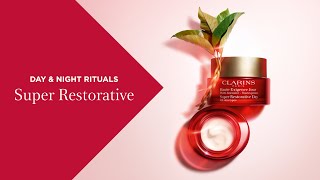 Clarins  Super Restorative Day amp Night Rituals  which products and how to use [upl. by Isis]