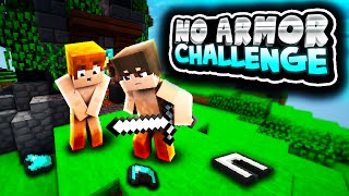 NO ARMOR CHALLENGE Minecraft Skywars w HackyPixelz [upl. by Beverlee]