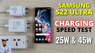 Samsung Galaxy S22 Plus Charging Test 45w vs 25w [upl. by Lepp402]