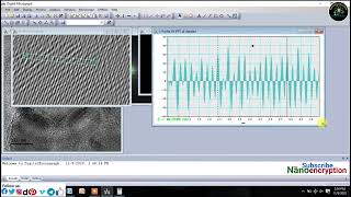 How to estimate dspacing from HRTEM Micrograph using Gatan Digital Micrograph Software [upl. by Naujat]