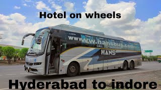 2करोड़ की Volvo 9600 luxury bus Hyderabad to indore  multi axle sleeper bus [upl. by Cosetta256]