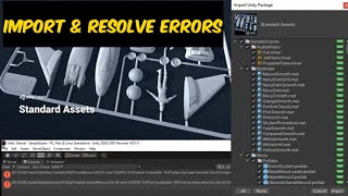 How To Import Standard Assets In Unity  Resolve Standard Assets Errors  Download Standard Assets [upl. by Naujed566]