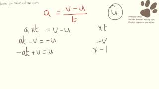 Rearranging Equations for GCSE Physics [upl. by Barmen]