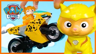 Cat Pack Toy Rescues and More 😸 PAW Patrol  Toy Pretend Play for Kids [upl. by Aibos]