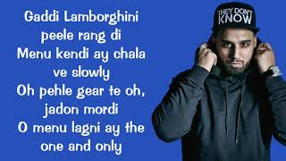 Satisfya lyrics Imran khan  Gaddi Lamborghini  lyrics video [upl. by Sira]