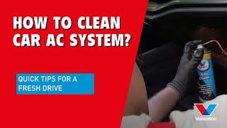 QUICK VALVOLINE AIRCO cleaning process GUIDE  HOW TO CLEAN CAR AIR CONDITIONER ODOR [upl. by Yoccm]