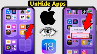 Hoe je apps weer zichtbaar maakt op iOS 18  Hoe je apps op de iPhone ontgrendelt [upl. by Marlow868]