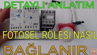 Fotosel rölesi nasıl bağlanır Fotosel rölesi nedir [upl. by Ahsile649]