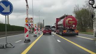 Dashcam Beelden België Antwerpen Borgerhout A13 Knooppunt AntwerpenOost 》Afrit HerentalsOost [upl. by Gibb]