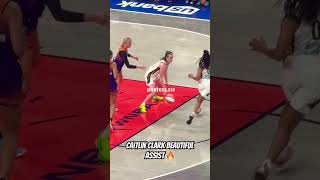 Caitlin Clark with the beautiful assist 🔥caitlinclark wnba basketball [upl. by Carina357]