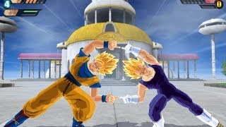 Fusion Goku and Vegeta in Super Saiyan Dragon Ball Z Tenkaichi 3 Fusion Mod [upl. by Licastro]