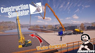 FR Construction Simulator 2022 Tuto pour La FOREUSE ROTATIVE [upl. by Stefanie884]