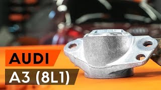 Comment remplacer coupelle damortisseur AUDI A3 1 8L1 TUTORIEL AUTODOC [upl. by Bowra824]