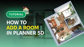 How to add a room and change wall dimensions  Planner 5D [upl. by Egroej]