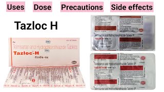 Tazloc h tablet  telmisartan and hydrochlorothiazide tablet ip  uses in hindi [upl. by Felipa]