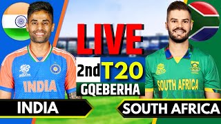 India vs South Africa 2nd T20  Live Cricket Match Today  IND vs SA Live Match Today  IND Batting [upl. by Diehl]