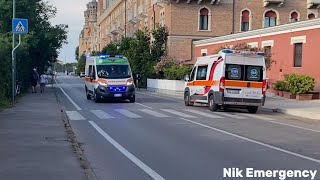 CONTROMANO  WIGWAG Ambulanza 06 PA Croce Verde Mestre in sirena al Lido di Venezia [upl. by Nomihs]