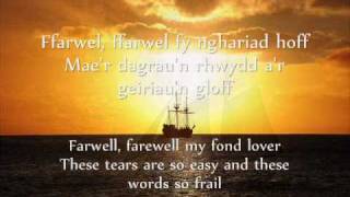 Can y Llong  Gwyneth Glyn geiriau  lyrics [upl. by Aitnom425]