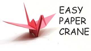 How To Make a Paper Crane  Origami Crane Easy  Step by Step Tutorial [upl. by Lau]