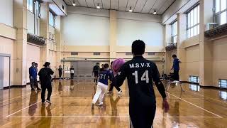 ソフトバレー盛岡市民大会 MSVX3 VS MSVX1 2セット目 [upl. by Nathanael]