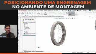 POSICIONANDO A ENGRENAGEM SOLIDWORKS  ALLAN ASSAD [upl. by Feriga244]