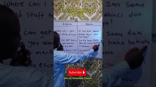 English to Hausa Part 36 koyan turanci [upl. by Reniar420]