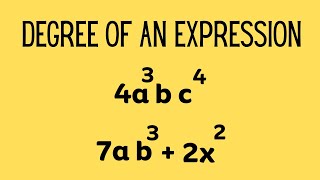 Find the Degree of a Polynomial  Algebra 1 [upl. by Sulecram]