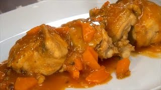 Frango Guisado com Molho de Tomate [upl. by Kevyn]