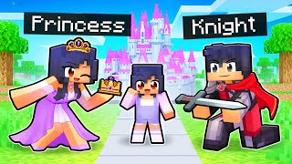 Adopted by a PRINCESS and KNIGHT in Minecraft [upl. by Newbill]