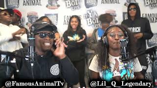 Memphis Female Rapper Lil Q Stops by Drops Hot Freestyle on Famous Animal Tv [upl. by Adama]