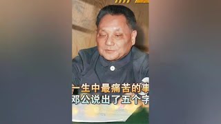 1984年，日本首相问邓小平一生中最痛苦的是什么，他说出了五个字 [upl. by Eniamrahs]