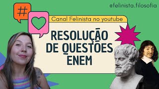 Descartes  Resolução de questões de Filosofia no ENEM  FELINISTA [upl. by Alyekahs]