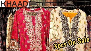 KHAADI Season End Sale 2024 😱KHAADI 3 peice suit in Sale ♥️Khaadi Sale [upl. by Enyrhtak]