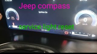 Jeep Compass Service Light Reset service lightreset jeepcompass servicelive lightscape [upl. by Akire]