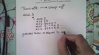 Truncating numbers and Error Intervals [upl. by Haydon]