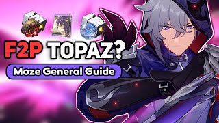 A budget Topaz  Moze Guide Mozes Kit Explained amp Review Build amp Teams 「Honkai Star Rail 25」 [upl. by Chrotoem769]