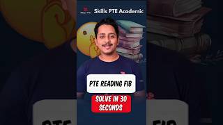 PTE Reading FIB Solve in 30 Seconds pte [upl. by Lenoyl]