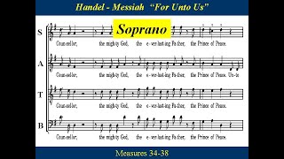 13  Handel Messiah Part 1  For Unto Us A Child Is Born  Soprano [upl. by Roinuj]