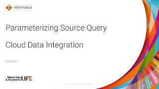 How to Parameterize Source Query [upl. by Yrret]