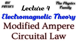 Modified Ampere Circuital Law  Displacement Current  Differential and Integral form [upl. by Erlewine]