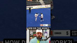 This deke should not have worked a breakdown lacrosse sports trickplay fail womeninsports [upl. by Lyrej]