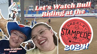 Lets Watch Bull Riding at the Greeley Stampede 2024 With Grandma Webb  Exciting Colorado Vlog [upl. by Kos]