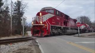 Indiana Railroad in New Unionville Indiana Cummins Test Loco [upl. by Severin133]