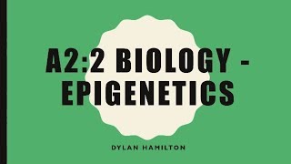 A22 Biology  Epigenetics [upl. by Nairrod895]