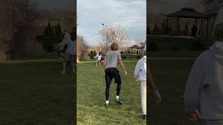 Alec makes the insane grab for the touchdown🤩 sports football shorts nfl fyp viral [upl. by Googins]